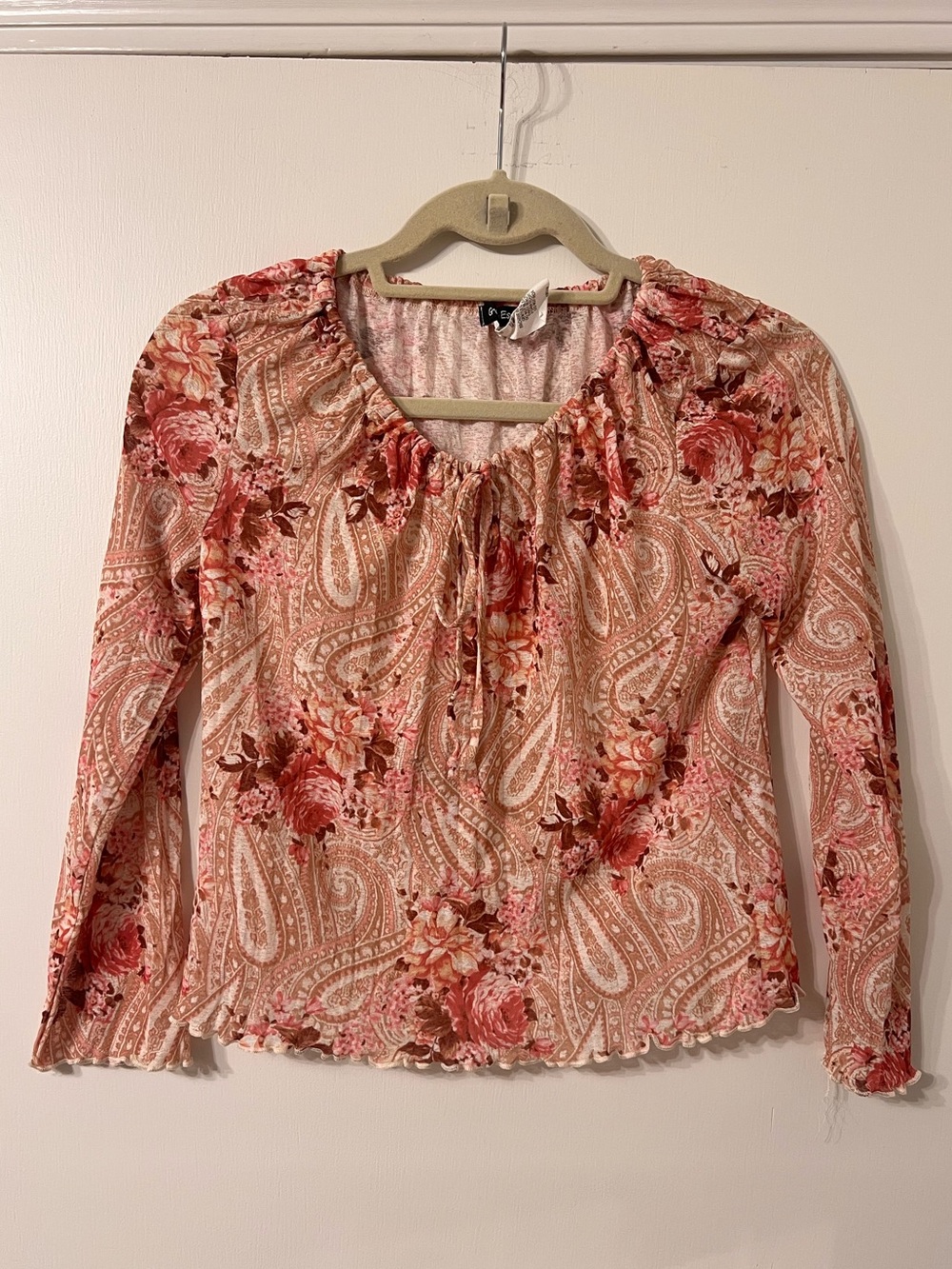 Y2K VINTAGE PAISLEY GREAT ESCAPE BOHEMIAN TOP ✨